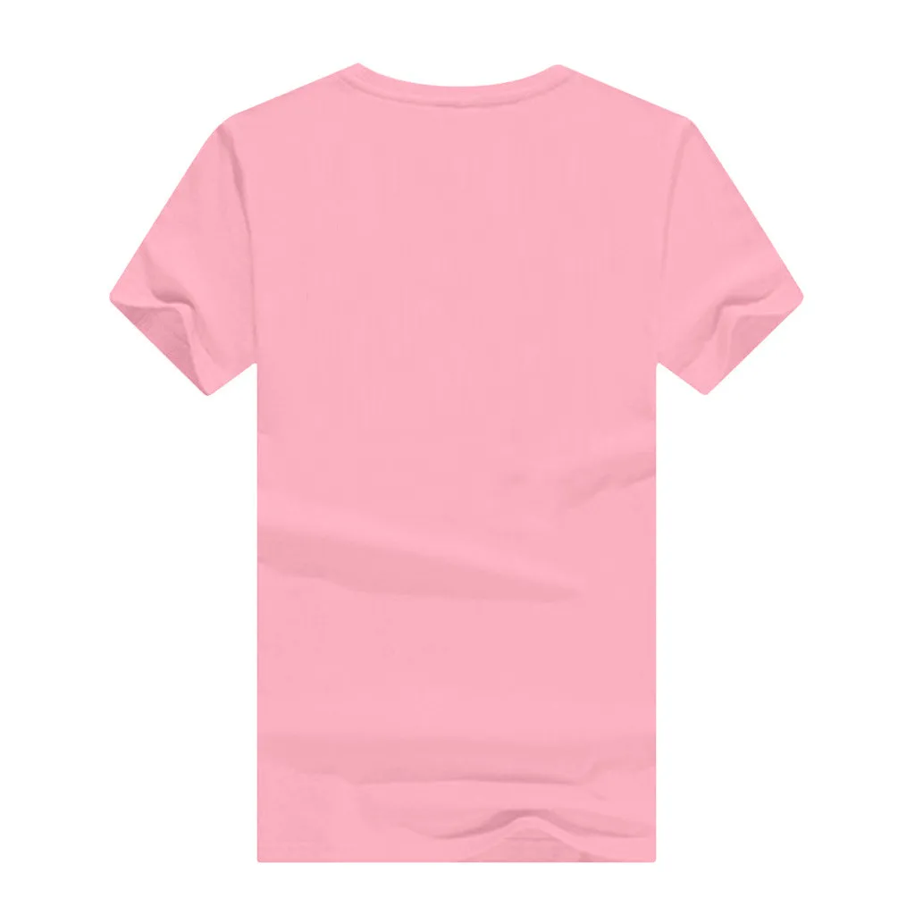 Футболка женская с коротким рукавом Модный повседневный топ забавным принтом и