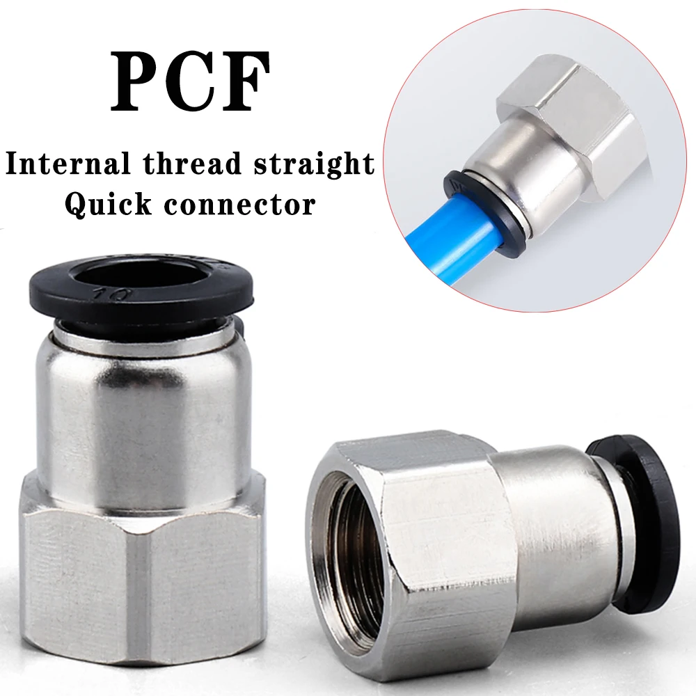 

PCF black pneumatic quick connector air hose connector 1/8" 3/8" 1/2" 1/4" BSP female thread air compressor fittings 4 6 8 10 12