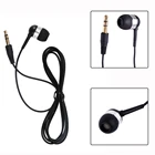 Высококачественные односторонние однопроводные наушники 3,5 мм, Универсальные наушники-вкладыши, черная гарнитура для компьютера, MP3
