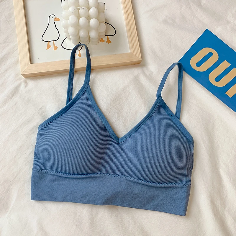 

Vest Crop Top Summer Sexy Women Solid Strappy Tanks Sleeveless Slash Neck Tanks Beach Women Sports Tank Tops 2020 Bralette