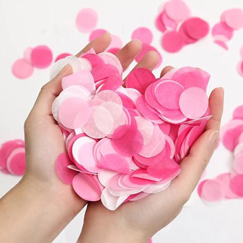 

30g/lot 2.5cm Confetti Round Tissue Paper Confetti Multicolor Circle Dots Wedding Sprinkles Filling Balloons Party Table Spray