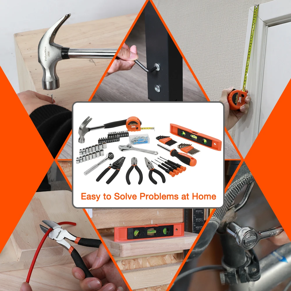 ValueMax Домашний набор инструментов для домашнего ремонта Набор дома с отвертки
