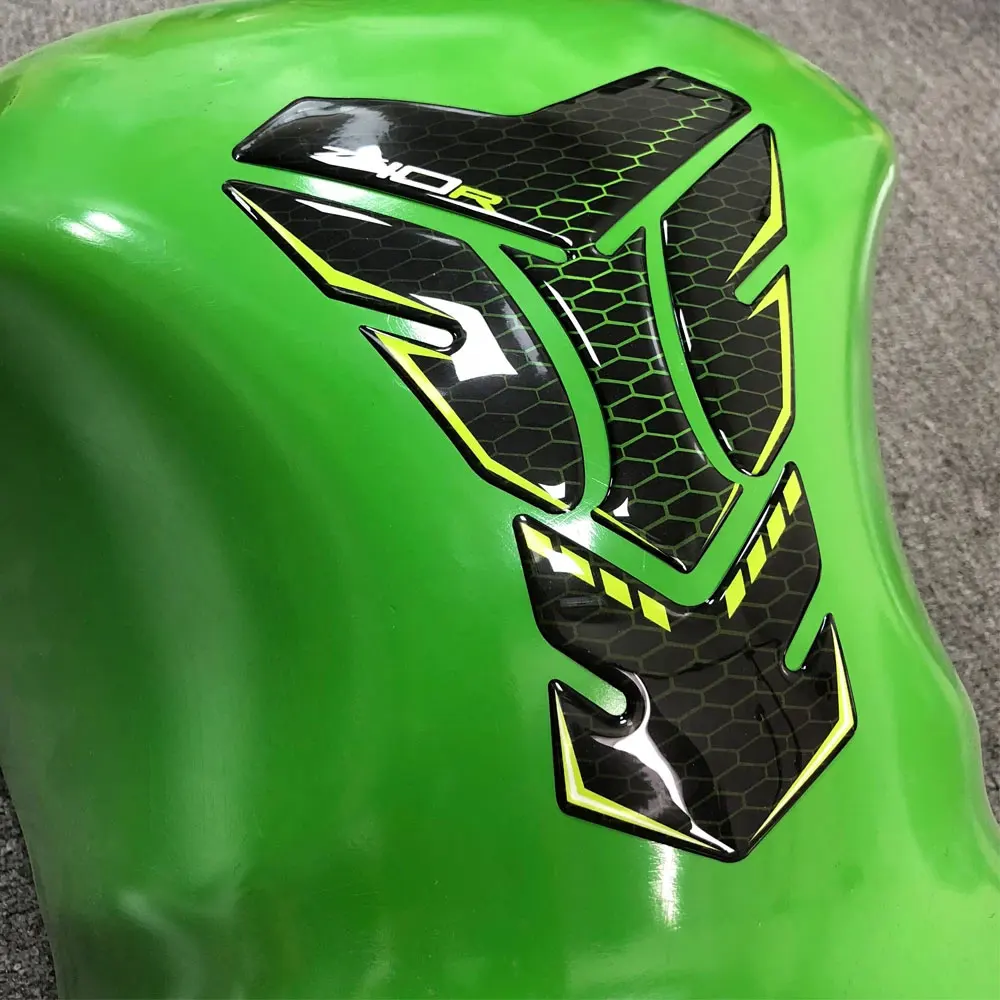 Наклейки для Kawasaki Ninja ZX-10R ZX10R Tank Pad колодки резервуара газовая эмблема на колено