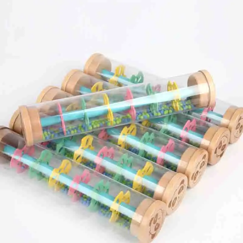 

Hourglass Rain Sound Tube Roller Ball Imitation Bamboo Rain Sound Device Infant Children Education Enlightenment Musical Toy