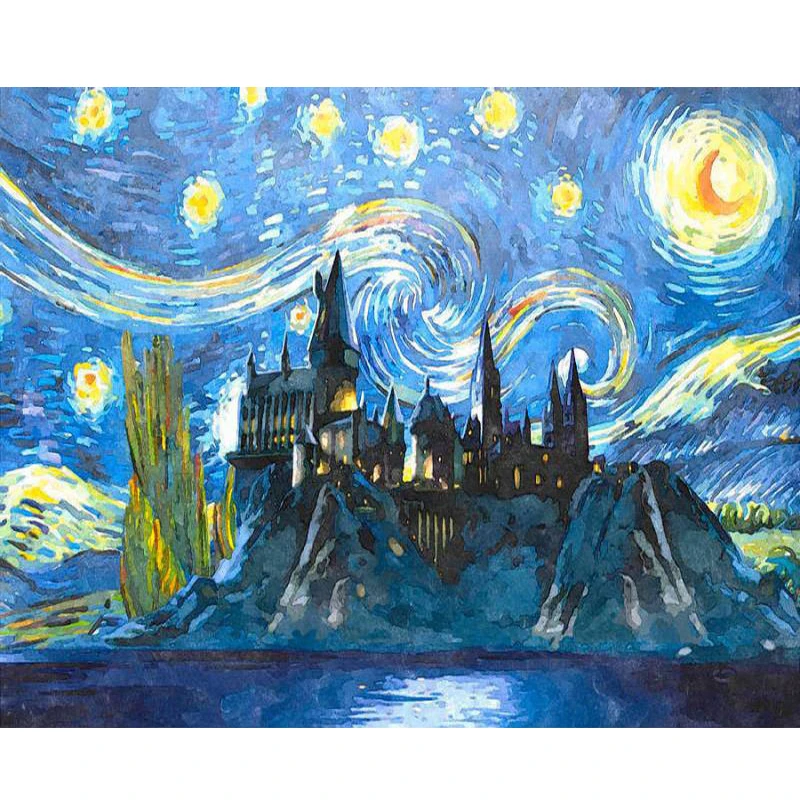 DIY Painting By Numbers Coloring Number Drawing On Canvas Pictures Hand Painted Modern Home Decor Artworks | Дом и сад
