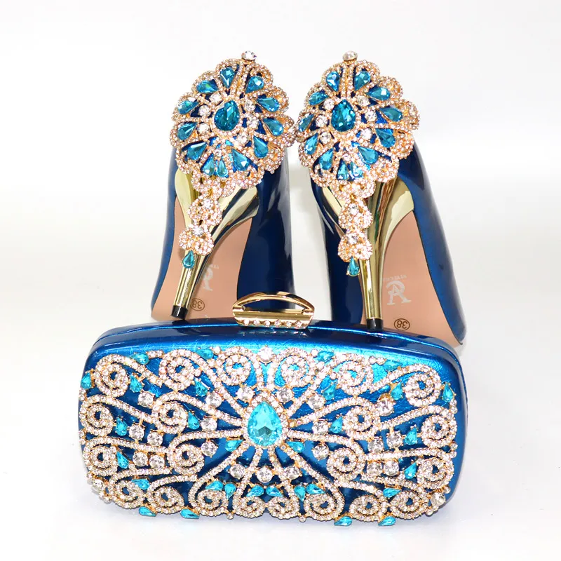 Doershow комплект из обуви и сумки африканские наборы 2019 зеленый цвет итальянские