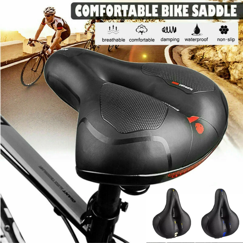

Extra Comfort Wide Big Bum Bike Bicycle Gel Cruiser Sporty Soft Pad Saddle Seat