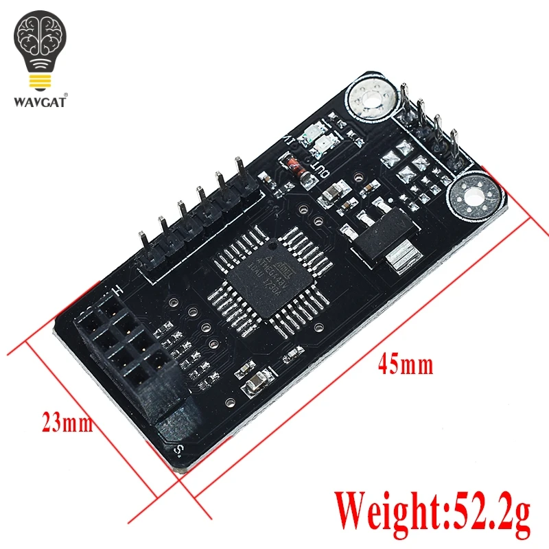WAVGAT NRF24L01 разъем адаптера пластина плата ATMEGA48 беспроводной Щит модуль SPI к IIC I2C TWI