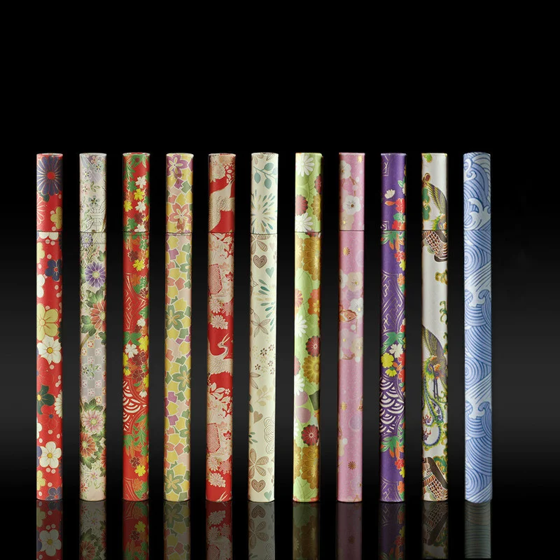 

1pcs Japan Style Paper Incense Tube Colorful Thickening Empty Incense Barrel Small Storage Box for Incense Capacity10g