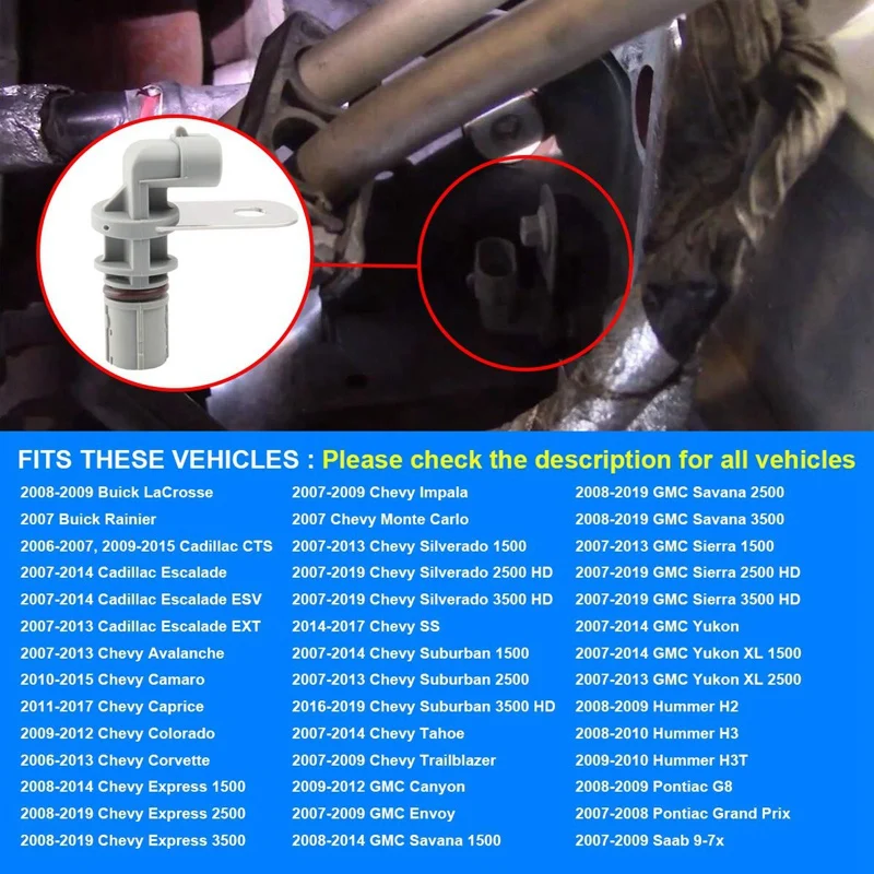 Коленчатый вал двигателя автомобиля датчик положения для Gm Buick Cadillac Chevrolet Gmc