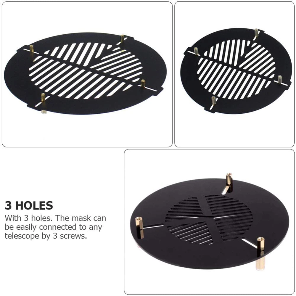 EYSDON Bahtinov Mask Focusing Mask Fish Bone Plate for Telescopes (for Outer Diameter from 200mm-260mm)