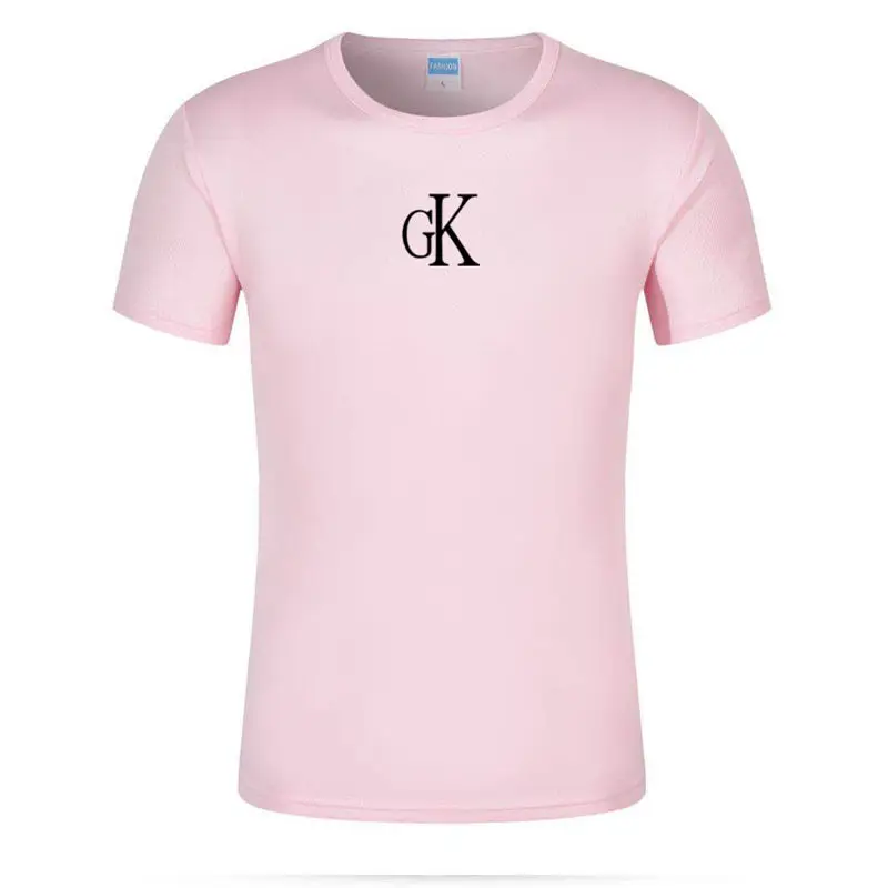 Футболка мужская с коротким рукавом хлопок Повседневная модная брендовая