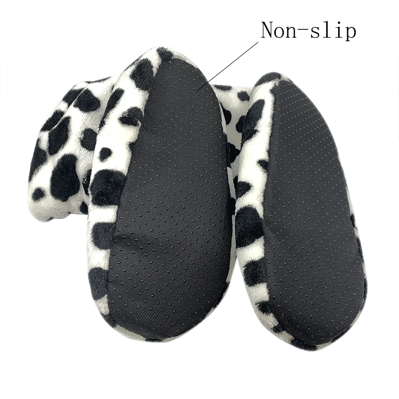 Женские и мужские тапочки сезон осень зима нескользящие плюшевые мягкие толстые