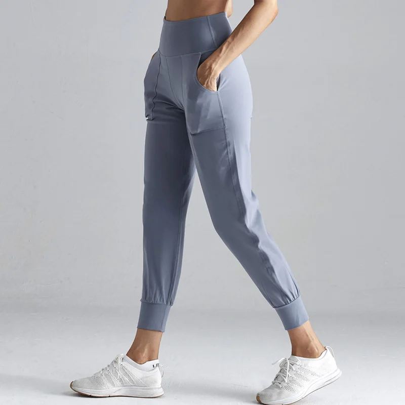 Спортивные женские широкие брюки для йоги фитнеса джоггеры повседневные