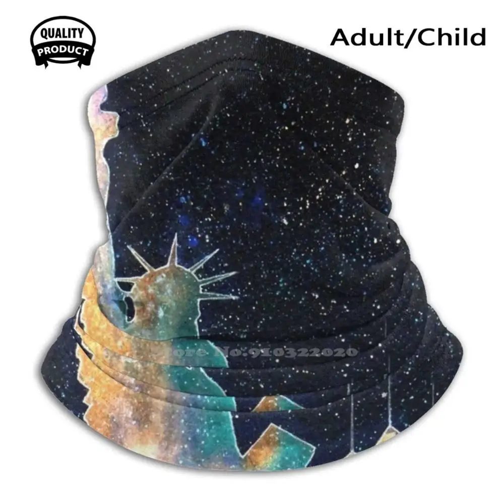 

Liberty And New York Cosmos Soft Warm Winter Mouth Masks Statue Of Liberty New York City Skyline Nighttime In New York Night