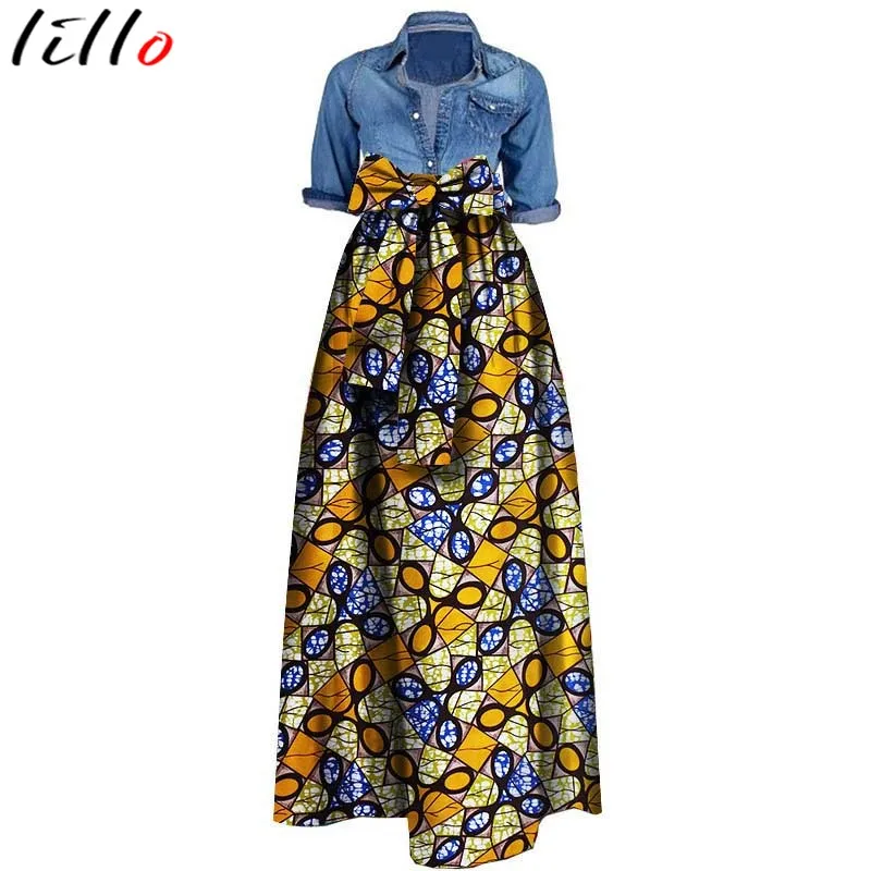 Nigerian African Women's Skirt Large Size Bow Waist Skirt Hot Sale African Clothing Skirt Cotton Batik Printing African Skirt