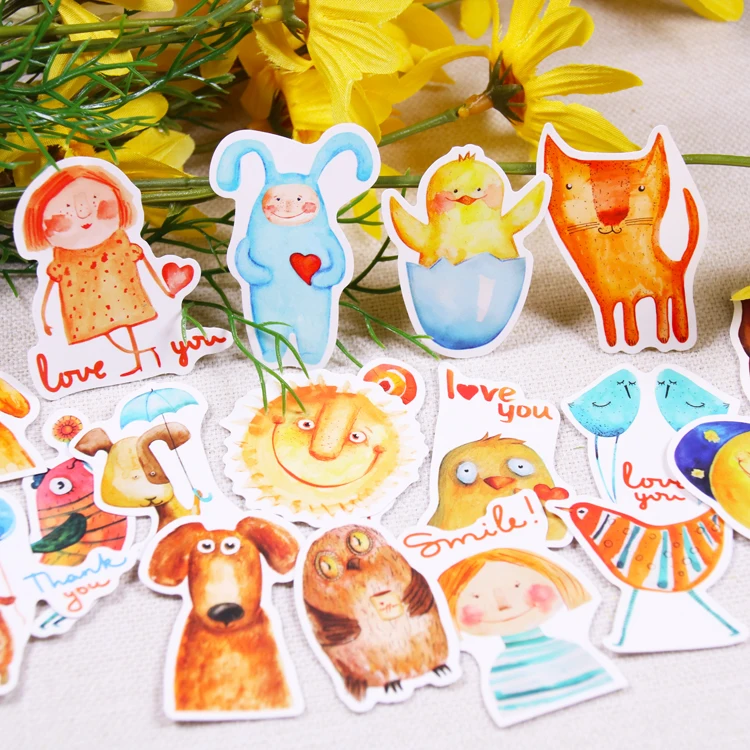 24 шт. винтажная наклейка в форме животных DIY ремесло скрупбукинг альбом мусорный