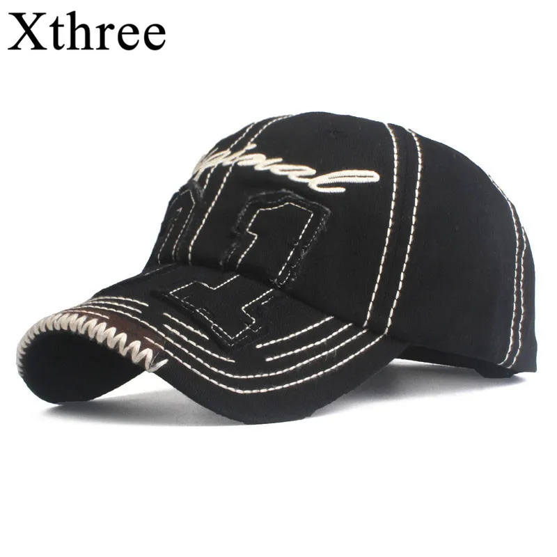 Xthree хлопковая летняя бейсболка для мужчин Snapback Кепка с вышивкой 01 Bone Gorras