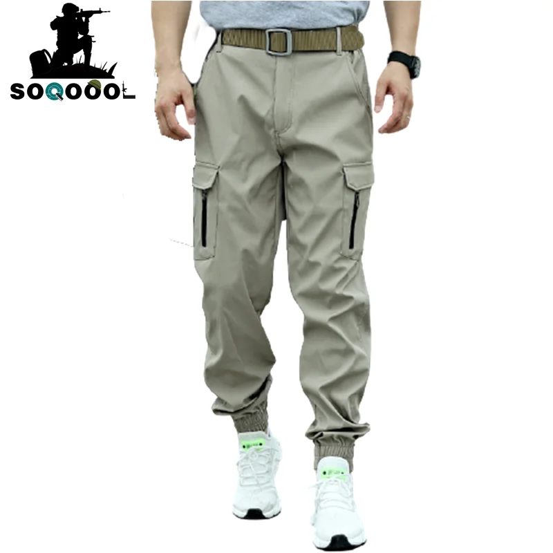 

Мужские тактические брюки, новинка 2020, дышащие уличные штаны с большими карманами для спецназа, тренировочные брюки для фанатов армии, повс...