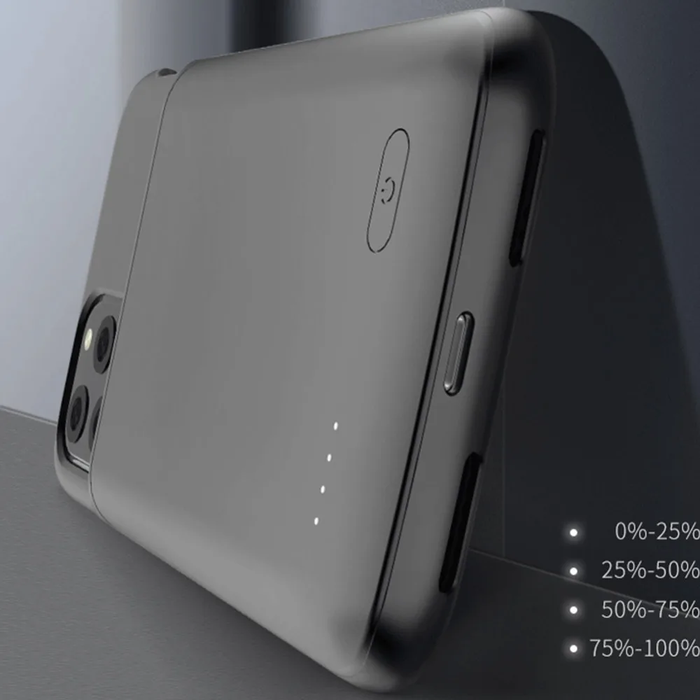 4800 мАч для iPhone 11 Pro Чехол зарядного устройства ультратонкий портативный банк