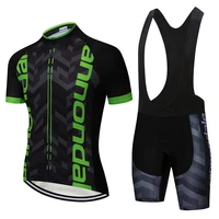strava men cycling jersey set bib shorts set 2021 summer mountain bike bicycle suit anti uv bicycle team racing uniform clothes