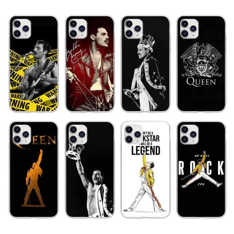 

Freddie Mercury Queen Phone Case For Huawei P30 P20 Pro P40 Mate 20 Lite P Smart Z Y5 Y6 Y7 2019 Transparent Cover