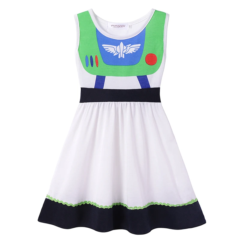 Buzz Dress A Игрушка для вечеринки Хеллоуин история 4 костюм Вуди и Джесси Макияж Платье Базз Лайтер Косплей Одежда Дети Forky нарядное платье для девочек - Цвет: Buzz Dress A