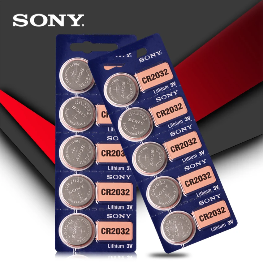4 шт./лот SONY оригинальный cr2032 кнопочный аккумулятор 3 в монета литиевая батарея