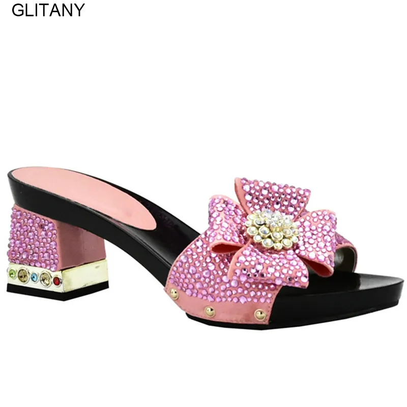 Новый дизайн африканские женские тапочки 2018 летняя женская обувь на высоком