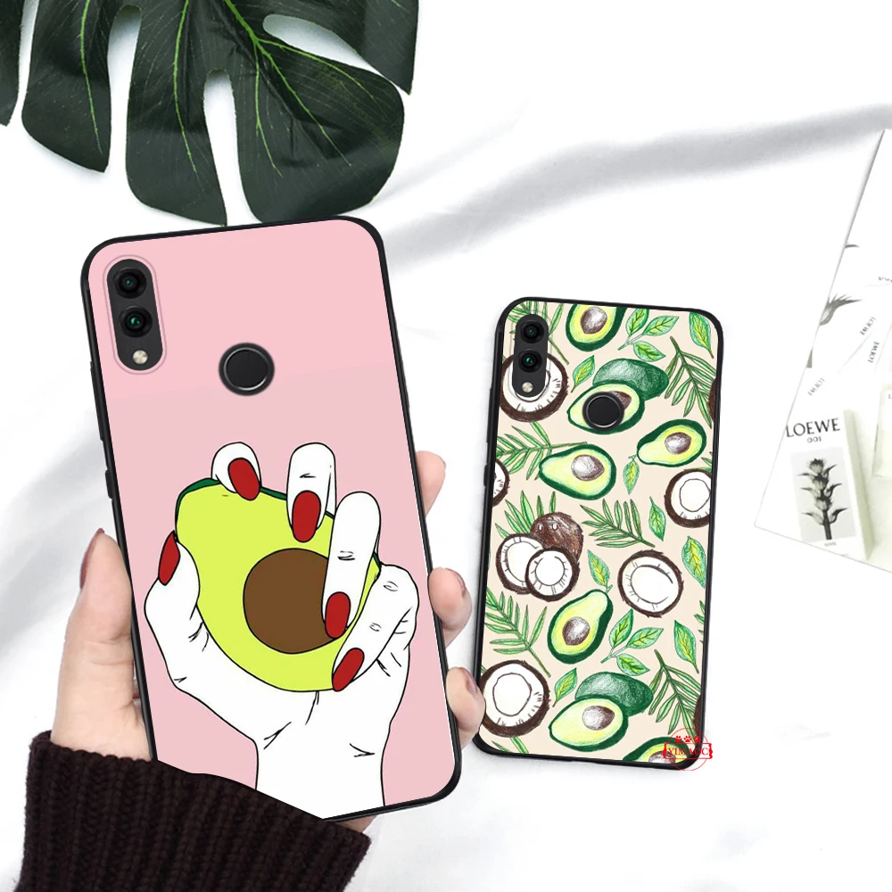 Милые авокадо силиконовая форма чехол для Huawei Honor 6a 7A Pro 7X8 Lite 8X 8C 9 Примечание 10 вид