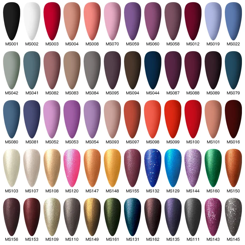 MSRUIOO 60 цветов Матовый УФ гель для ногтей 5 мл Чистый Блестящий лак яркий матовый