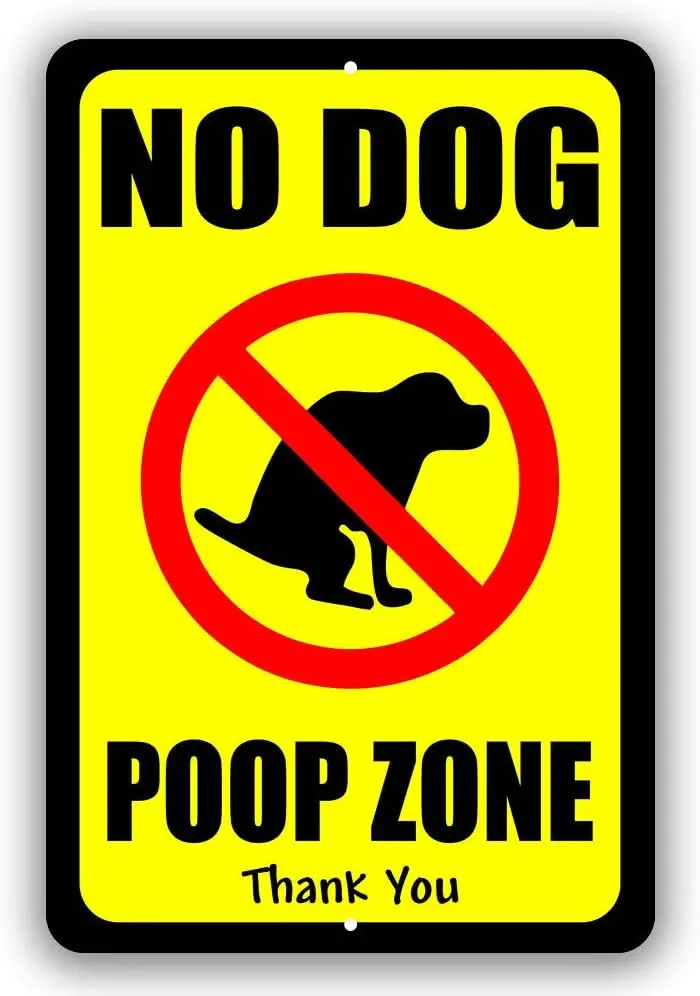 

Предупреждающие знаки для зоны уборки за собакой, жестяной знак для складирования внутри и снаружи помещений, 8x12 или 12x18 дюймов