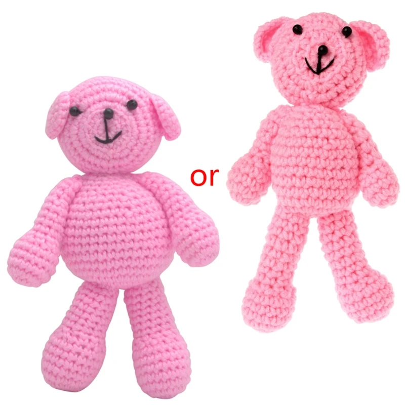 

HUYU Newborn Baby Girls Boys Bear Photography Prop Photo Crochet Knit Toy Cute Gift