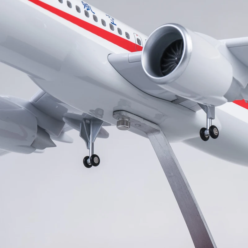 1/80 масштаб 47 см самолет Сычуань авиакомпания Airbus A320 neo модель светодиодный свет и колесо шасси литье под давлением модель самолёта из смолы игрушка