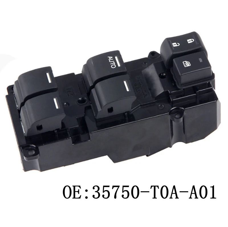 

High Quality Master Power Window Switch 35750-T0A-A01 35750-T0A-H01 Fit For Honda CRV Accord 2012-2015 Car Accessories