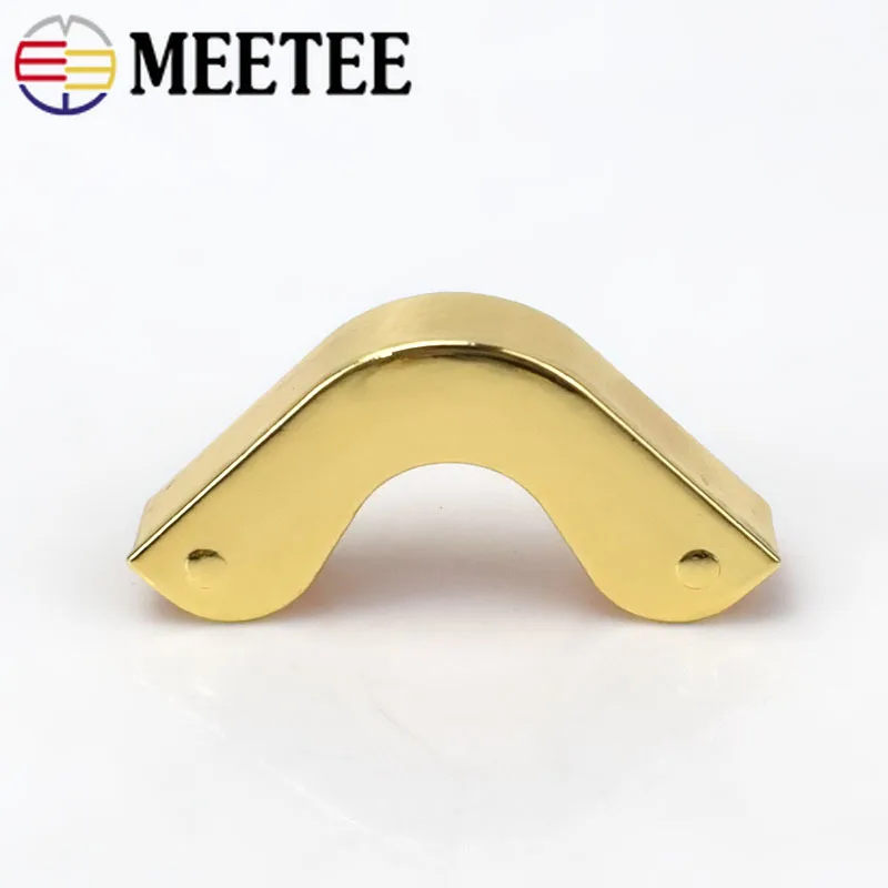 Meetee 5/10 шт. 25*37 мм угловая металлическая украшение для багажа пряжки ювелирные изделия DIY кромкооблицовочный сумка Сумка аксессуаров оборудования BD455