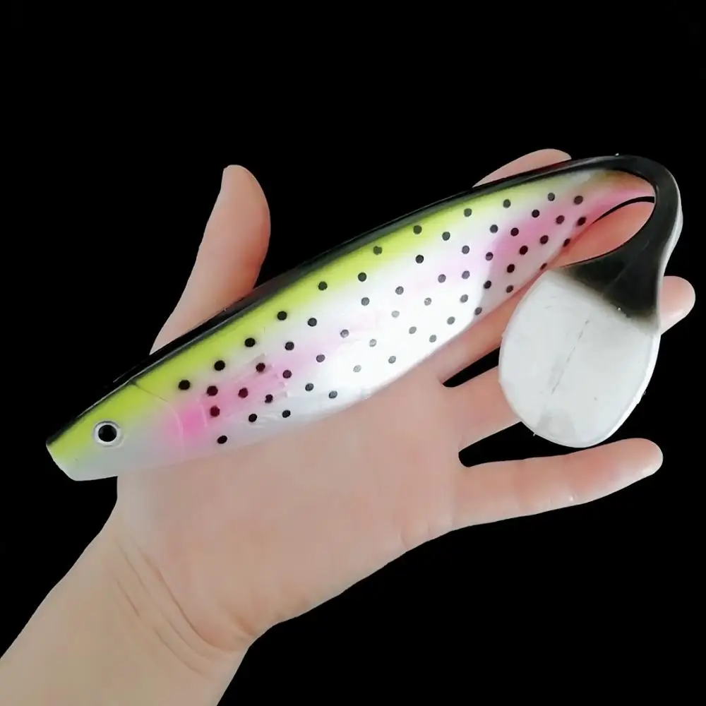 

Swolfy 6pcs 23cm 72g Fishing Lure Soft Lure Shad Silicone Bait Fishing Soft Lures Silicone Bait Wobblers Leurre Souple