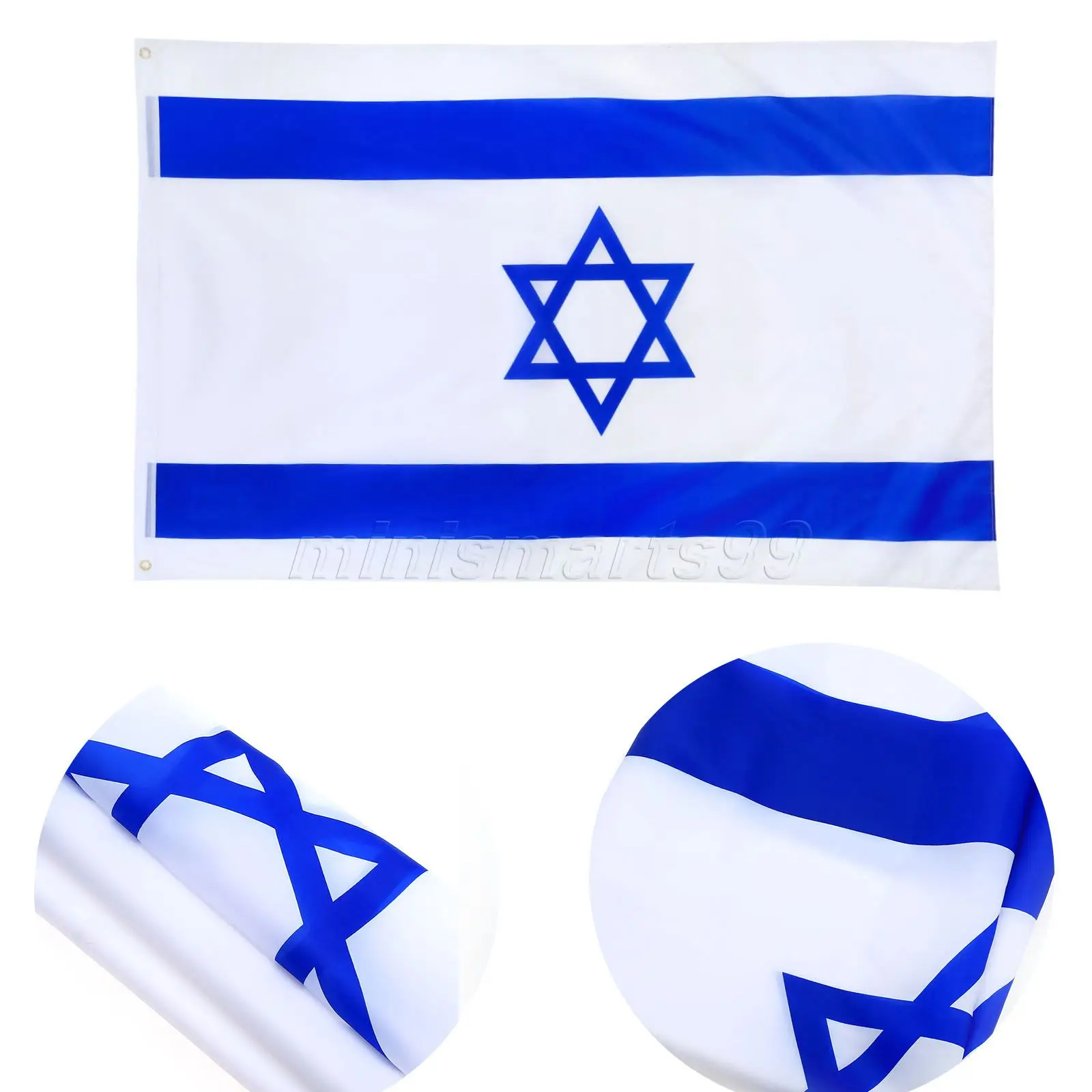 

Isreal National Flag Jewish Star of David State Country Large Banner 90*150cm Banners Flags Christmas Party Christmas Home Decor