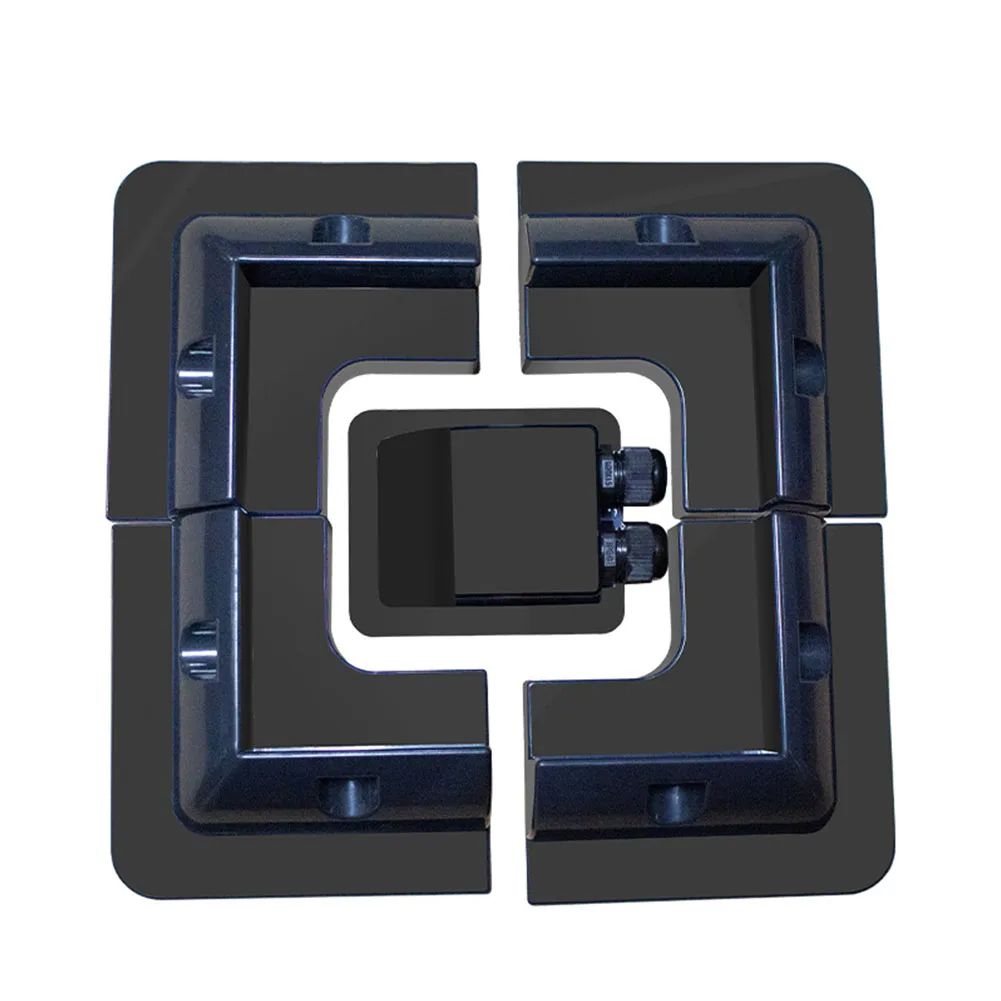 

For Rv Yacht Punch Free ABS Waterproof Universal Home Junction Box Bracket Solar Panel Outdoor Stable Durable Practical