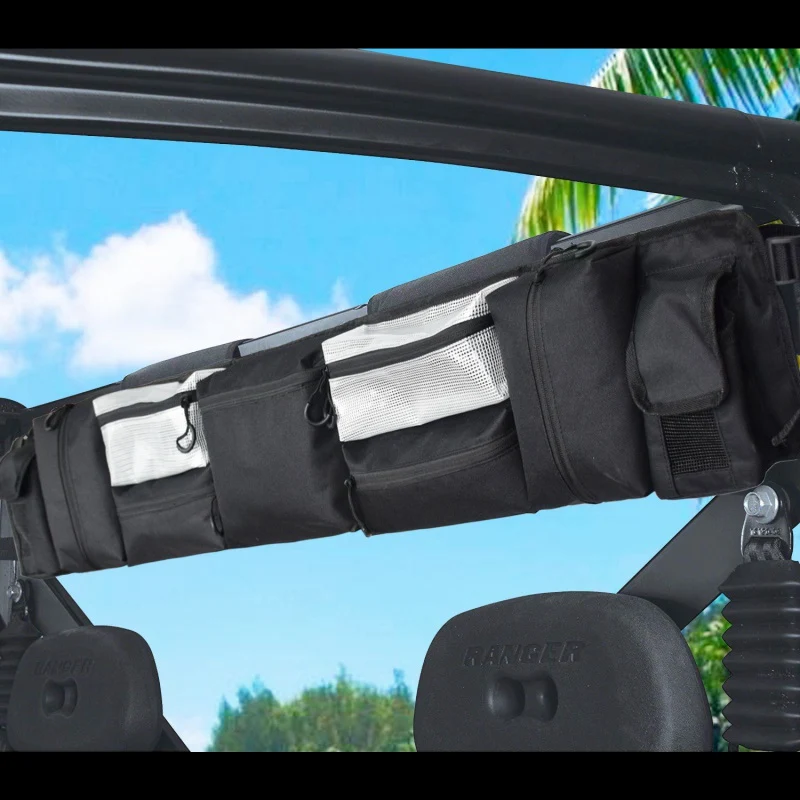 Черный Простой в установке UTV большой рулонный клетчатый Органайзер ATV