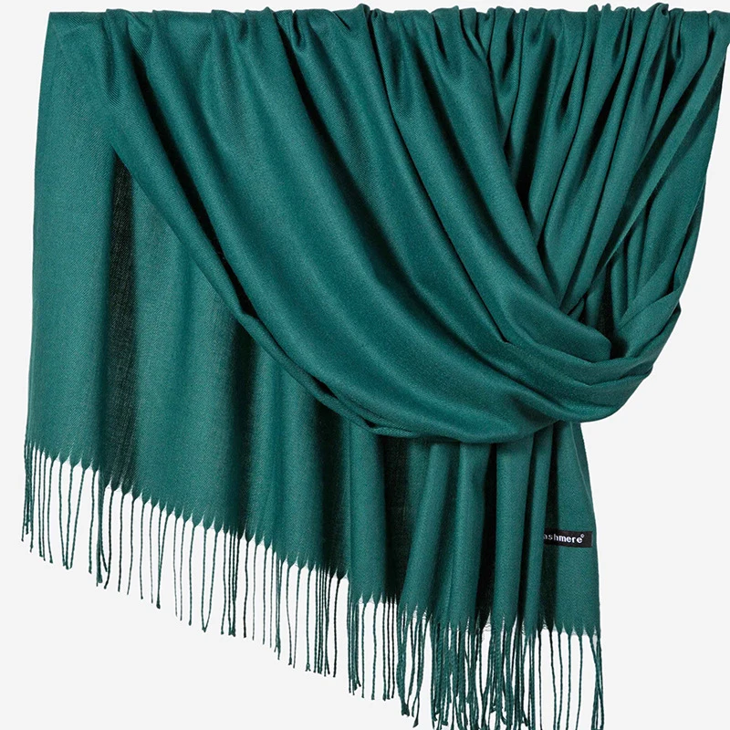 VIIANLES женский зимний шарф 2020 чистые шарфы Теплая повязка для головы хиджаб