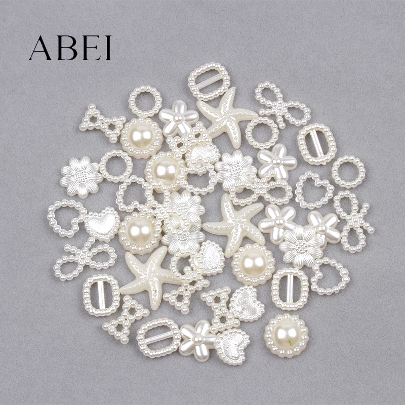 Полукруглые бусины из АБС пластика 6 20 мм 200 шт.|Бусины для одежды| |