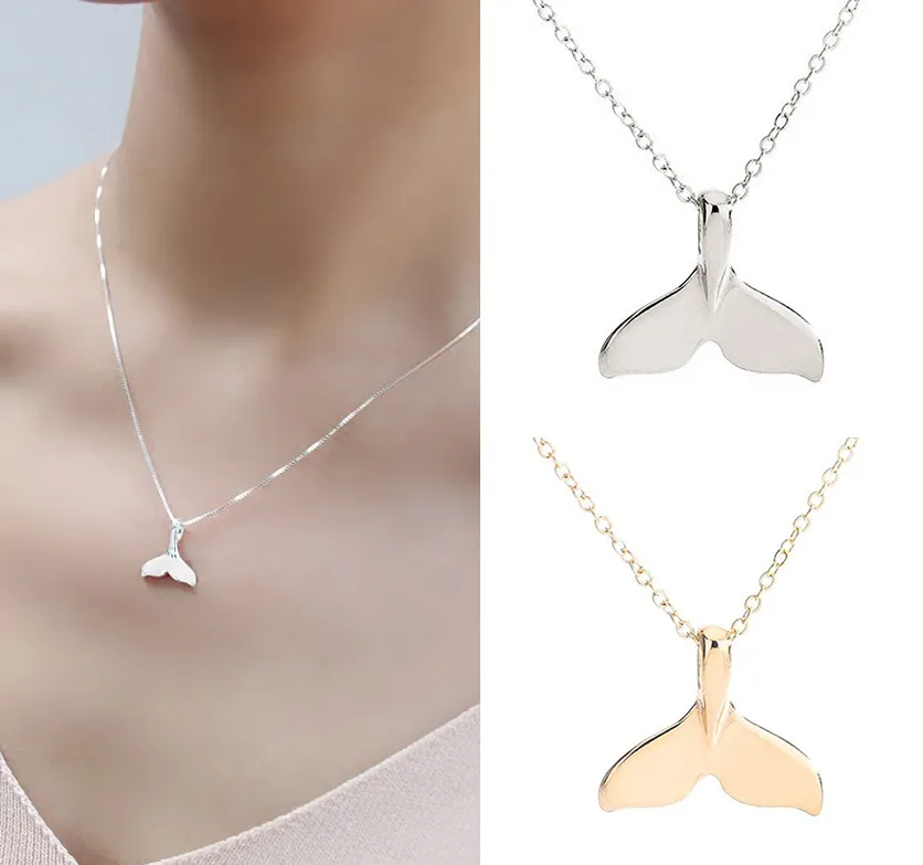 Женское Ожерелье в стиле ретро ожерелье с подвеской виде морской рыбы Кита