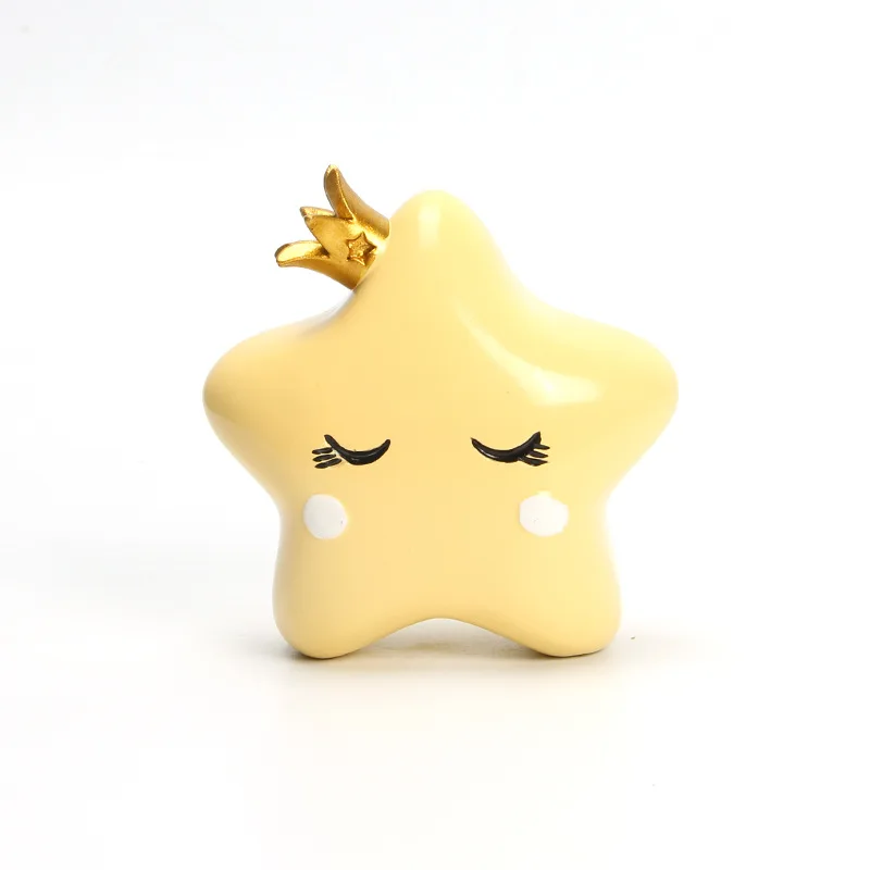 Kawaii Moon Sleeping Bear Топпер для торта счастливые топперы для торта на день рождения для мальчиков и девочек Детские вечерние украшения торта для детей - Цвет: Оливковый