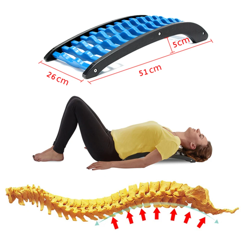 

Back Massager Stretcher Neck Waist Pain Relief Magic Stretch Support Massage Home Muscle Stimulator Relaxation Fitness Equipment