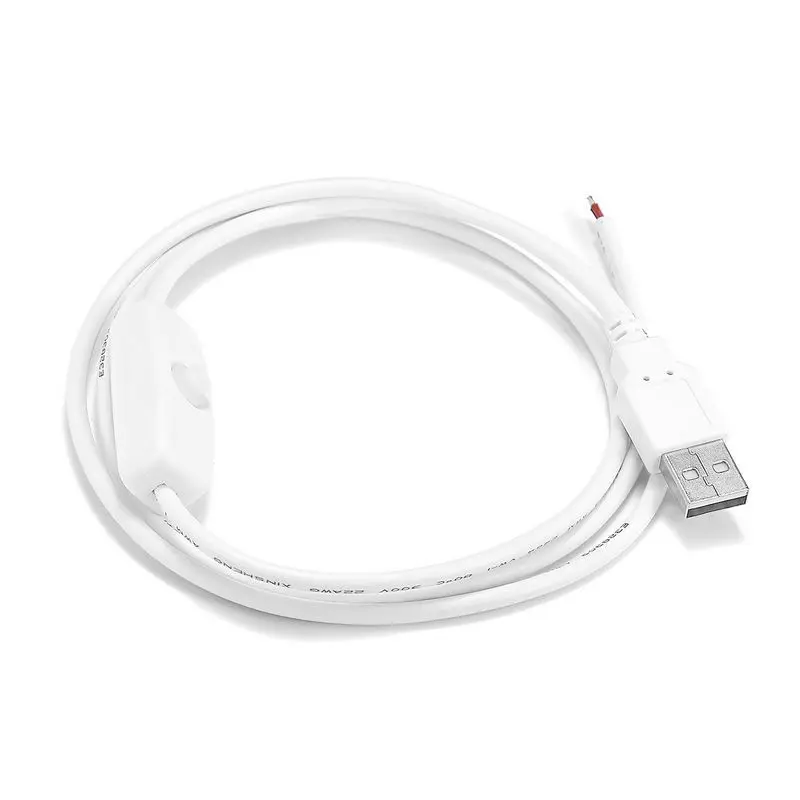 Медные провода с 2 контактным usb разъемом 1 м 5 выключателем Удлинительный кабель