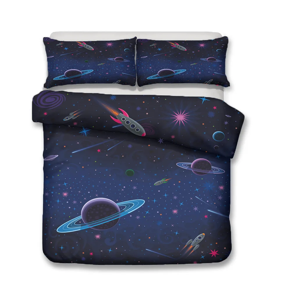Комплект постельного белья с великолепным космическим принтом 3d Египетский