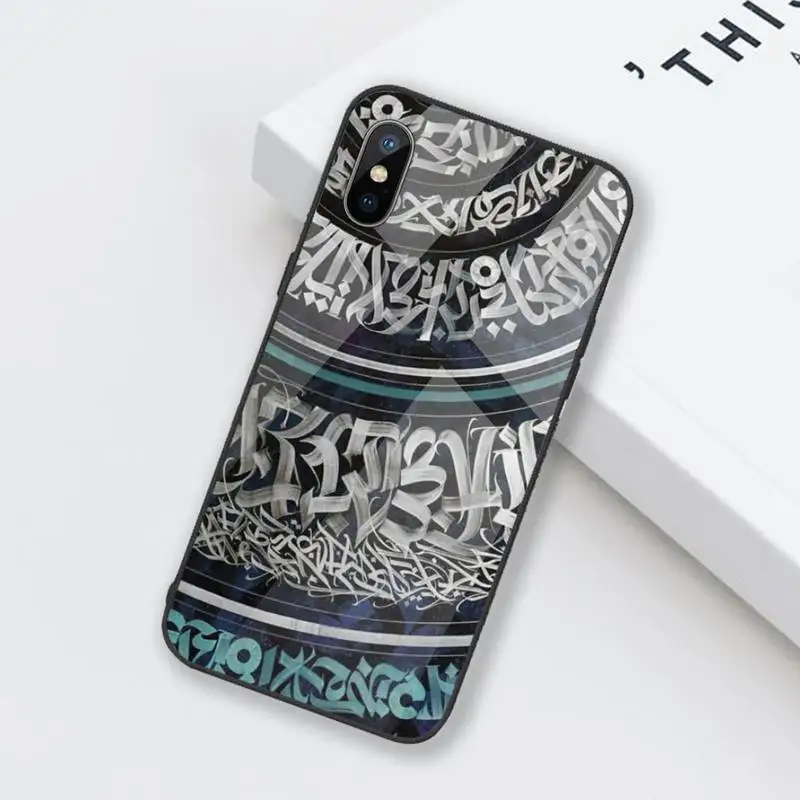 

Pokras Lampas Art Phone Case Tempered glass For iphone 6 6S 7 8 plus X XS XR 11 12 mini PRO MAX