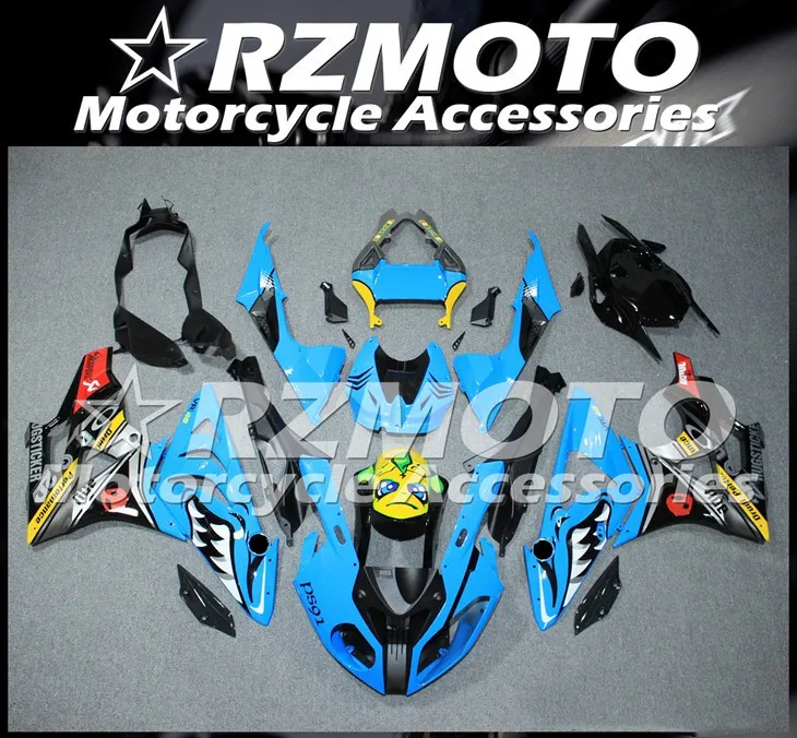 

New ABS Whole Fairings Kit Fit For BMW S1000RR 2009 2010 2011 2012 2013 2014 09 10 11 12 13 14 bodywork set Sky blue shark