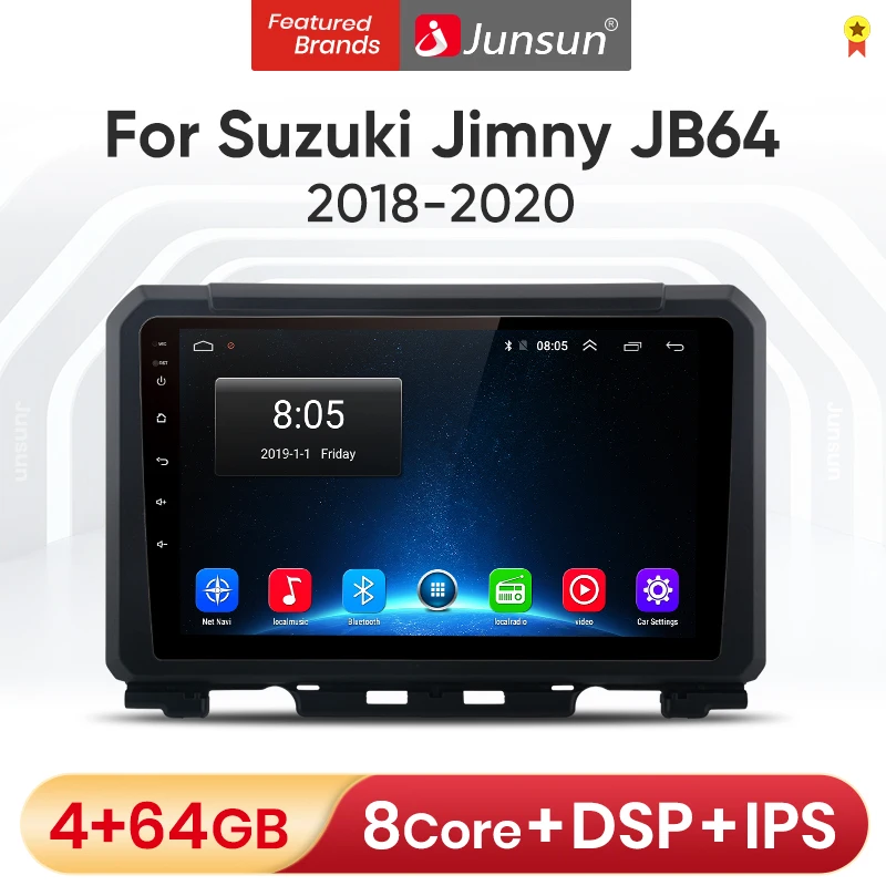 Автомагнитола Junsun V1 для Suzuki Jimny JB64 2018 2020 Android 10|Автомагнитолы| |